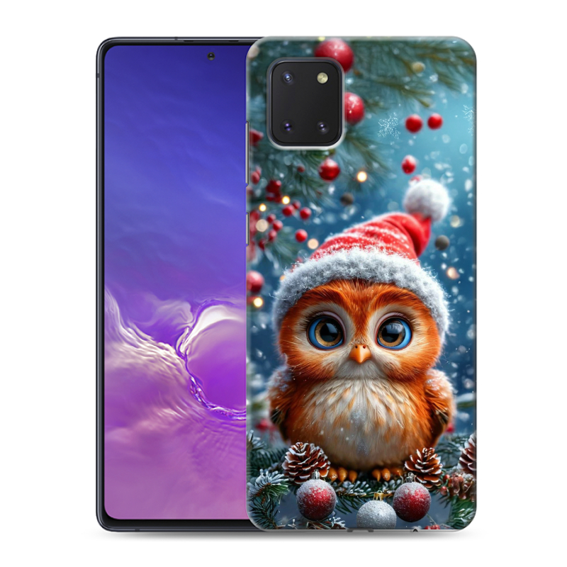 Силиконовый чехол на Samsung Galaxy Note 10 Lite с принтом Новый год Силиконовый чехол на Samsung Galaxy Note 10 Lite с принтом Новый год
