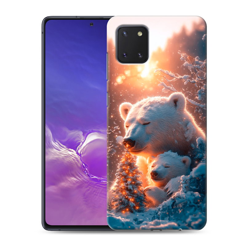 Силиконовый чехол на Samsung Galaxy Note 10 Lite с принтом Новый год Силиконовый чехол на Samsung Galaxy Note 10 Lite с принтом Новый год