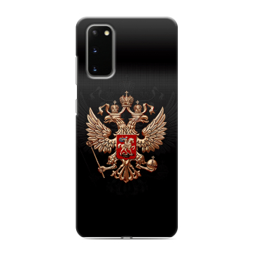 Силиконовый чехол на Samsung Galaxy S20 с принтом Герб России Силиконовый чехол на Samsung Galaxy S20 с принтом Герб России