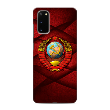 Силиконовый чехол на Samsung Galaxy S20 с принтом Герб СССР Силиконовый чехол на Samsung Galaxy S20 с принтом Герб СССР