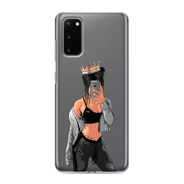 Силиконовый чехол на Samsung Galaxy S20 с принтом Женские принты Силиконовый чехол на Samsung Galaxy S20 с принтом Женские принты