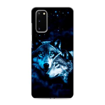 Силиконовый чехол на Samsung Galaxy S20 с принтом Волки Силиконовый чехол на Samsung Galaxy S20 с принтом Волки