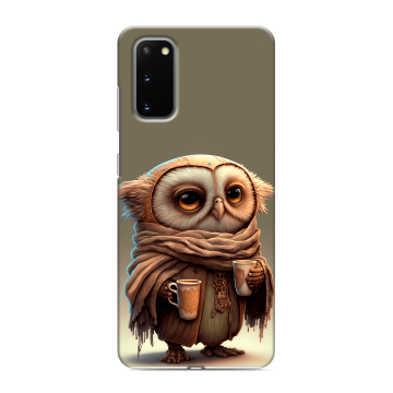 Силиконовый чехол на Samsung Galaxy S20 с принтом Сова Силиконовый чехол на Samsung Galaxy S20 с принтом Сова