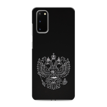 Силиконовый чехол на Samsung Galaxy S20 с принтом Герб России Силиконовый чехол на Samsung Galaxy S20 с принтом Герб России