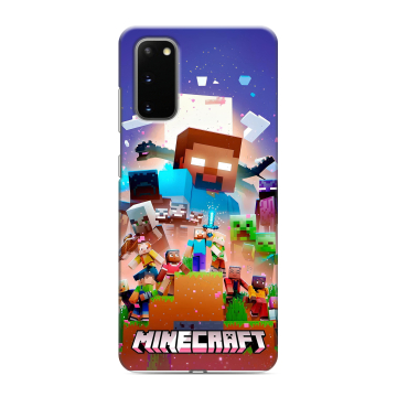 Силиконовый чехол на Samsung Galaxy S20 с принтом Майнкрафт Minecraft Силиконовый чехол на Samsung Galaxy S20 с принтом Майнкрафт Minecraft