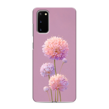 Силиконовый чехол на Samsung Galaxy S20 с принтом Цветы Силиконовый чехол на Samsung Galaxy S20 с принтом Цветы