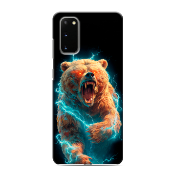 Силиконовый чехол на Samsung Galaxy S20 с принтом Медведь Силиконовый чехол на Samsung Galaxy S20 с принтом Медведь