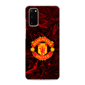 Силиконовый чехол на Samsung Galaxy S20 с принтом Manchester United Силиконовый чехол на Samsung Galaxy S20 с принтом Manchester United