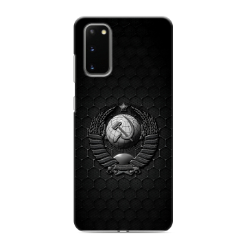 Силиконовый чехол на Samsung Galaxy S20 с принтом Герб Флаг СССР Силиконовый чехол на Samsung Galaxy S20 с принтом Герб Флаг СССР