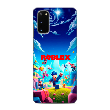 Силиконовый чехол на Samsung Galaxy S20 с принтом Roblox Роблокс