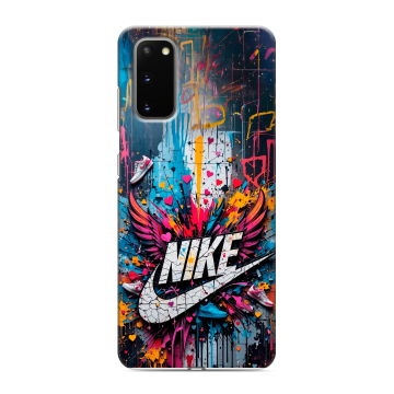 Силиконовый чехол на Samsung Galaxy S20 с принтом Nike Найк