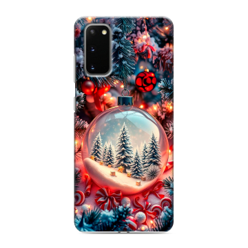 Силиконовый чехол на Samsung Galaxy S20 с принтом Новый год Силиконовый чехол на Samsung Galaxy S20 с принтом Новый год
