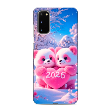 Силиконовый чехол на Samsung Galaxy S20 с принтом Новый год Силиконовый чехол на Samsung Galaxy S20 с принтом Новый год