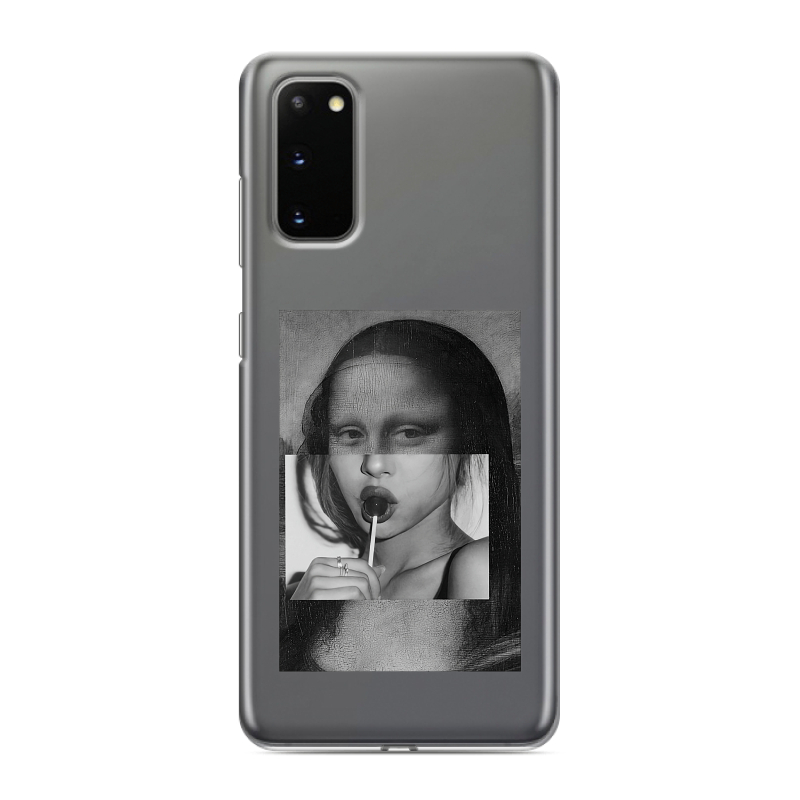 Силиконовый чехол на Samsung Galaxy S20 с принтом Мона Лиза Силиконовый чехол на Samsung Galaxy S20 с принтом Мона Лиза