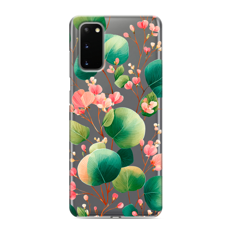 Силиконовый противоударный чехол на Samsung Galaxy S20 с принтом женский Силиконовый противоударный чехол на Samsung Galaxy S20 с принтом женский