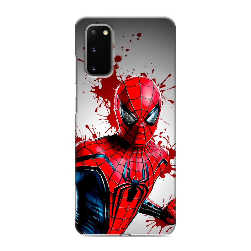 Силиконовый чехол на Samsung Galaxy S20 с принтом Spiderman Человек паук Силиконовый чехол на Samsung Galaxy S20 с принтом Spiderman Человек паук