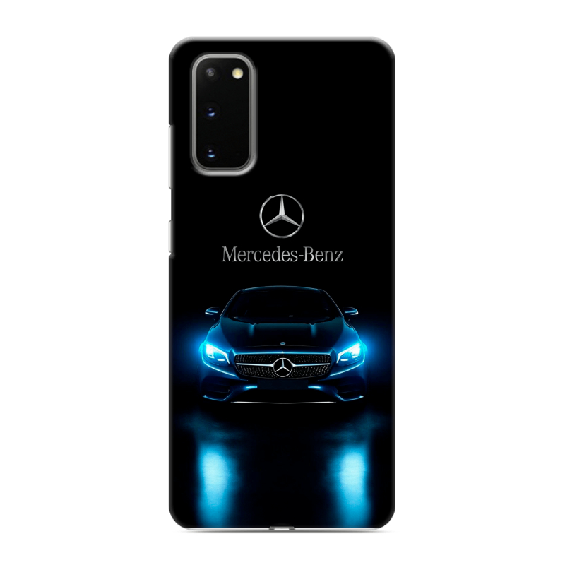 Силиконовый противоударный чехол на Samsung Galaxy S20 с принтом Mercedes Мерседес Силиконовый противоударный чехол на Samsung Galaxy S20 с принтом Mercedes Мерседес