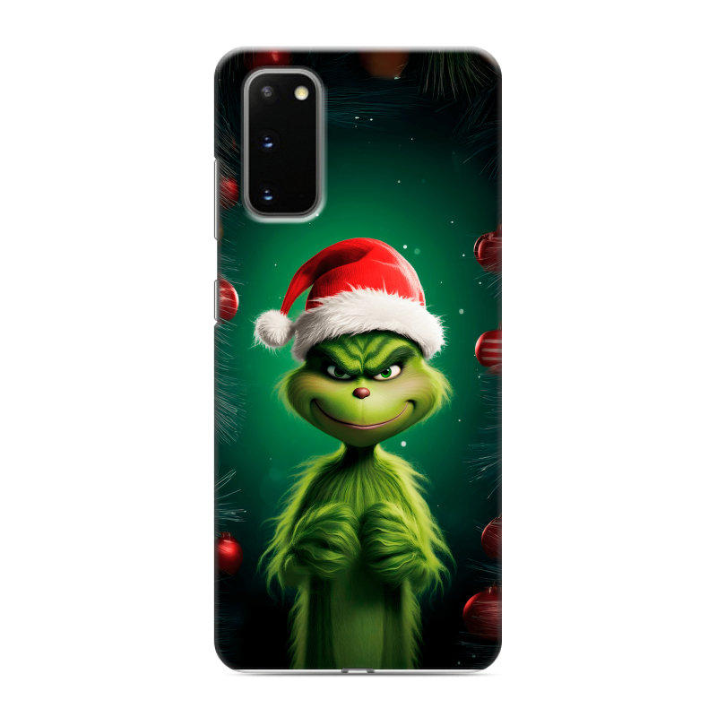 Силиконовый чехол на Samsung Galaxy S20 с принтом Гринч Новый год Рождество Силиконовый чехол на Samsung Galaxy S20 с принтом Гринч Новый год Рождество