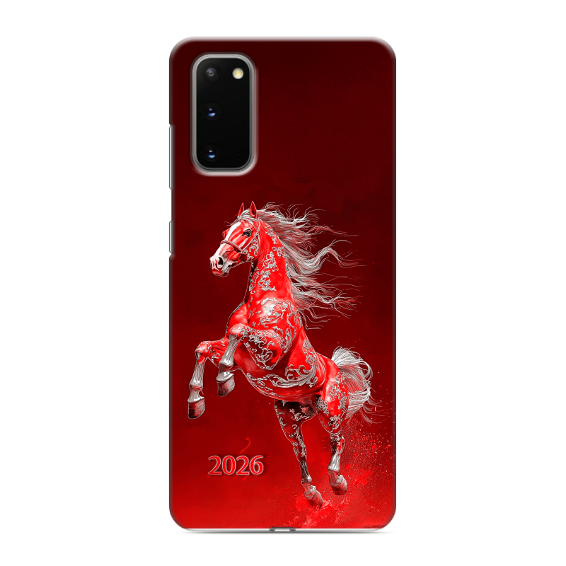 Силиконовый чехол на Samsung Galaxy S20 с принтом Новый год Силиконовый чехол на Samsung Galaxy S20 с принтом Новый год