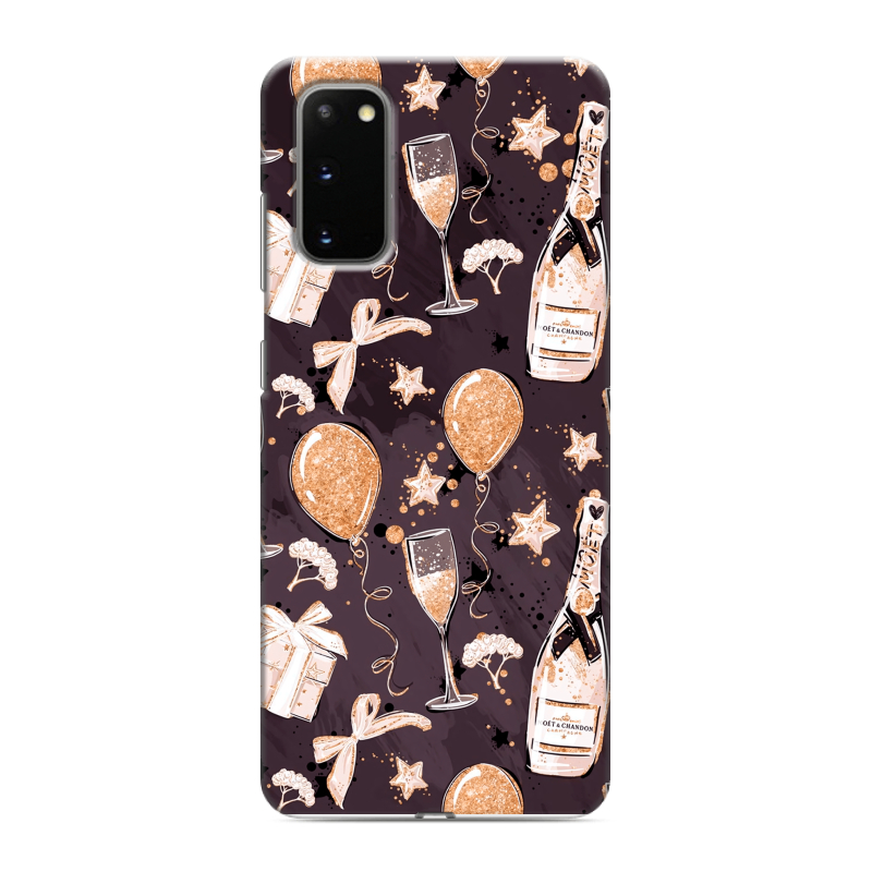 Силиконовый чехол на Samsung Galaxy S20 с принтом Новый год Силиконовый чехол на Samsung Galaxy S20 с принтом Новый год
