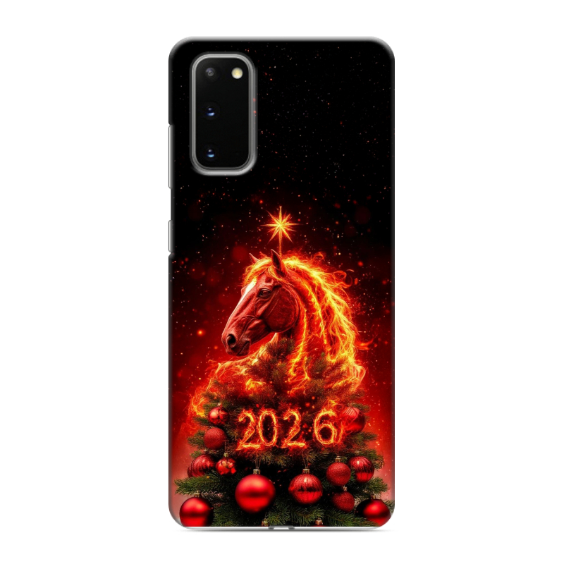 Силиконовый чехол на Samsung Galaxy S20 с принтом Новый год Силиконовый чехол на Samsung Galaxy S20 с принтом Новый год