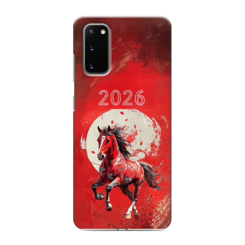 Силиконовый чехол на Samsung Galaxy S20 с принтом Новый год Силиконовый чехол на Samsung Galaxy S20 с принтом Новый год