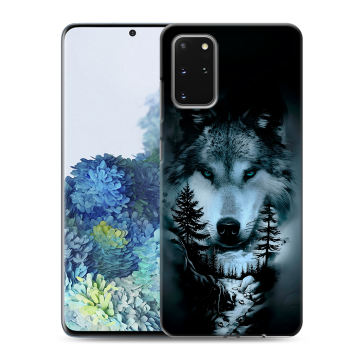 Силиконовый чехол на Samsung Galaxy S20 Plus с принтом Лесной волк Силиконовый чехол на Samsung Galaxy S20 Plus с принтом Лесной волк