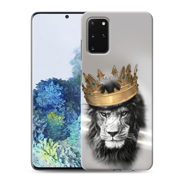 Силиконовый чехол на Samsung Galaxy S20 Plus с принтом Лев с короной Силиконовый чехол на Samsung Galaxy S20 Plus с принтом Лев с короной