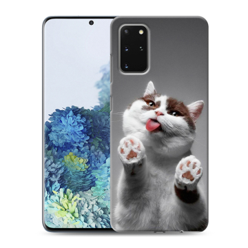 Силиконовый чехол на Samsung Galaxy S20 Plus с принтом Коты Силиконовый чехол на Samsung Galaxy S20 Plus с принтом Коты