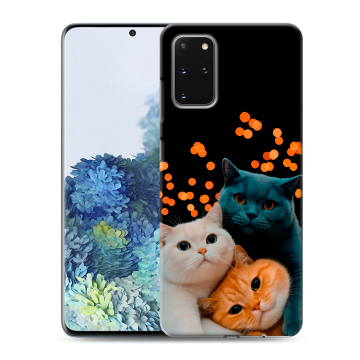Силиконовый чехол на Samsung Galaxy S20 Plus с принтом Кошки Силиконовый чехол на Samsung Galaxy S20 Plus с принтом Кошки