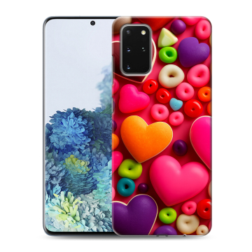 Силиконовый чехол на Samsung Galaxy S20 Plus с принтом Сердечки Силиконовый чехол на Samsung Galaxy S20 Plus с принтом Сердечки