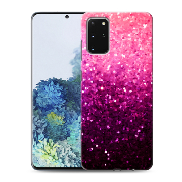 Силиконовый чехол на Samsung Galaxy S20 Plus с принтом Блестки