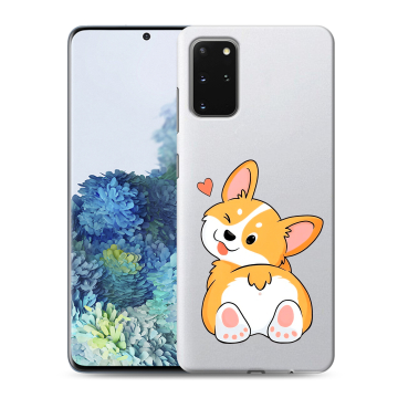 Силиконовый чехол на Samsung Galaxy S20 Plus с принтом Корги Силиконовый чехол на Samsung Galaxy S20 Plus с принтом Корги
