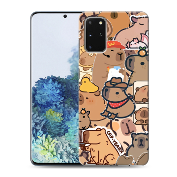 Силиконовый чехол на Samsung Galaxy S20 Plus с принтом капибара Силиконовый чехол на Samsung Galaxy S20 Plus с принтом капибара