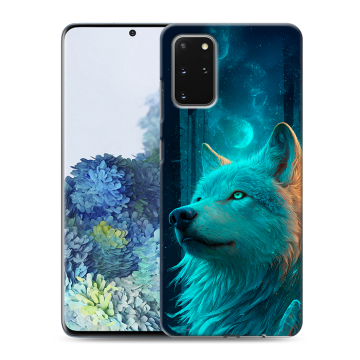 Силиконовый чехол на Samsung Galaxy S20 Plus с принтом бабочки саккура Силиконовый чехол на Samsung Galaxy S20 Plus с принтом бабочки саккура