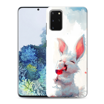 Силиконовый чехол на Samsung Galaxy S20 Plus с принтом кролик зайчик Силиконовый чехол на Samsung Galaxy S20 Plus с принтом кролик зайчик