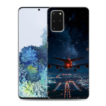 Силиконовый чехол на Samsung Galaxy S20 Plus с принтом самолет Силиконовый чехол на Samsung Galaxy S20 Plus с принтом самолет