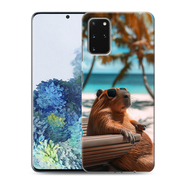 Силиконовый чехол на Samsung Galaxy S20 Plus с принтом Капибара Силиконовый чехол на Samsung Galaxy S20 Plus с принтом Капибара