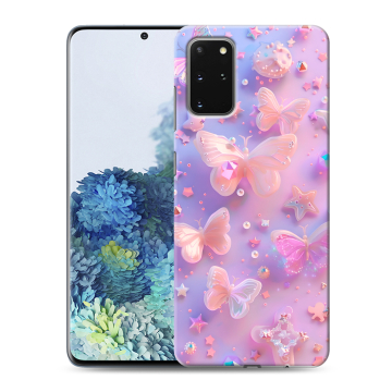 Силиконовый чехол на Samsung Galaxy S20 Plus с принтом Бабочки Силиконовый чехол на Samsung Galaxy S20 Plus с принтом Бабочки