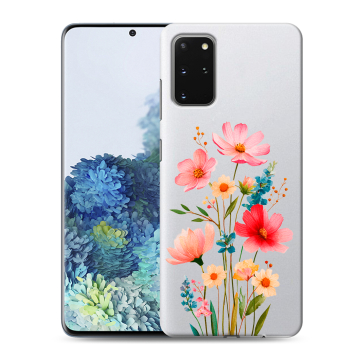 Силиконовый чехол на Samsung Galaxy S20 Plus с принтом Цветы