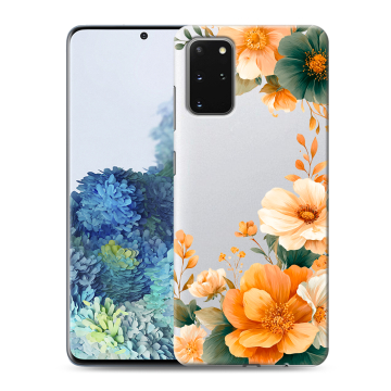 Силиконовый чехол на Samsung Galaxy S20 Plus с принтом Цветы принт