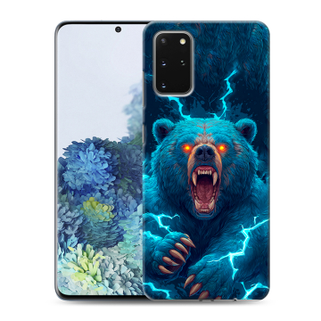 Силиконовый чехол на Samsung Galaxy S20 Plus с принтом Медведь