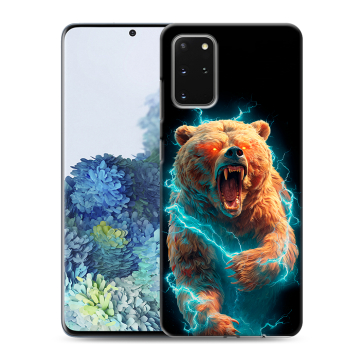 Силиконовый чехол на Samsung Galaxy S20 Plus с принтом Медведь