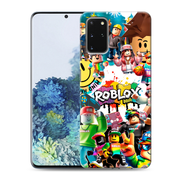 Силиконовый чехол на Samsung Galaxy S20 Plus с принтом Roblox Роблокс