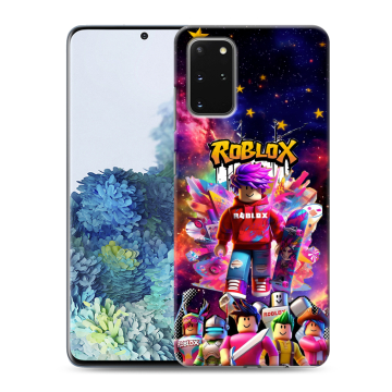 Силиконовый чехол на Samsung Galaxy S20 Plus с принтом Roblox Роблокс