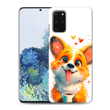 Силиконовый чехол на Samsung Galaxy S20 Plus с принтом корги Силиконовый чехол на Samsung Galaxy S20 Plus с принтом корги