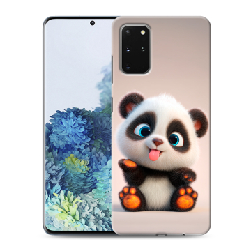 Силиконовый чехол на Samsung Galaxy S20 Plus с принтом милая панда Силиконовый чехол на Samsung Galaxy S20 Plus с принтом милая панда
