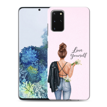 Силиконовый чехол на Samsung Galaxy S20 Plus с принтом женский Силиконовый чехол на Samsung Galaxy S20 Plus с принтом женский