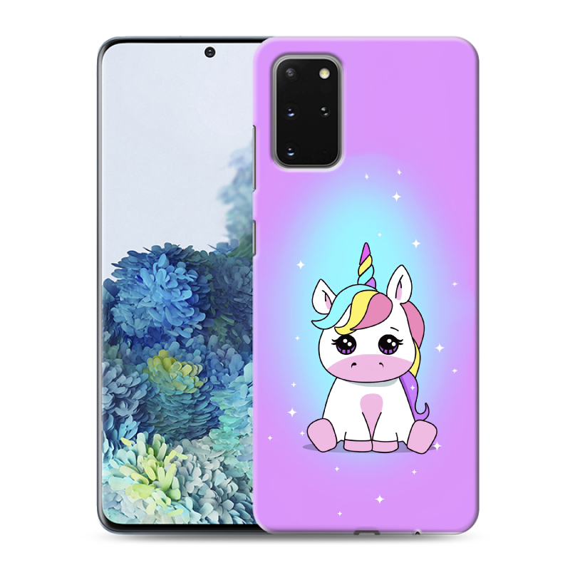 Силиконовый чехол на Samsung Galaxy S20 Plus с принтом Единорог Силиконовый чехол на Samsung Galaxy S20 Plus с принтом Единорог