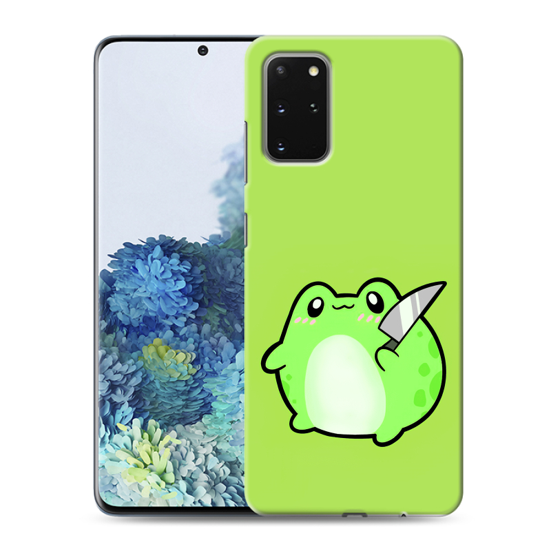 Силиконовый противоударный чехол на Samsung Galaxy S20 Plus с принтом Лягушенок Силиконовый противоударный чехол на Samsung Galaxy S20 Plus с принтом Лягушенок